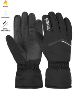 REUSCH - GUANTI DA SCI NERI DA DONNA  - MARISA 6431151