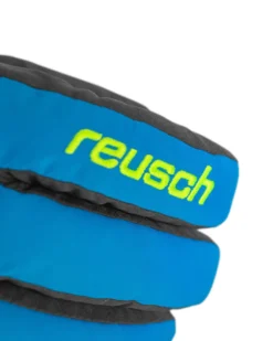 REUSCH - Guanti sci neri, blu e gialli da bambino idrorepellenti, antivento e ultratraspiranti - ALAN