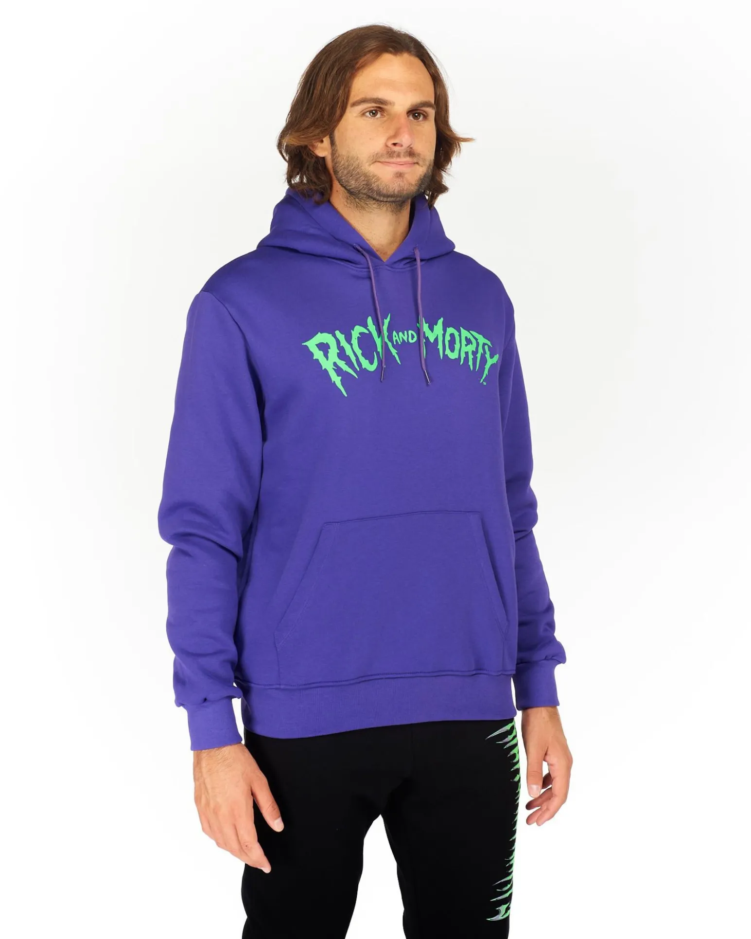 RICK AND MORTY - UOMO FELPA CON CAPPUCCIO
