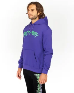 RICK AND MORTY - UOMO FELPA CON CAPPUCCIO