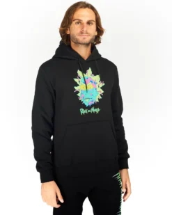 RICK AND MORTY - UOMO FELPA CON CAPPUCCIO