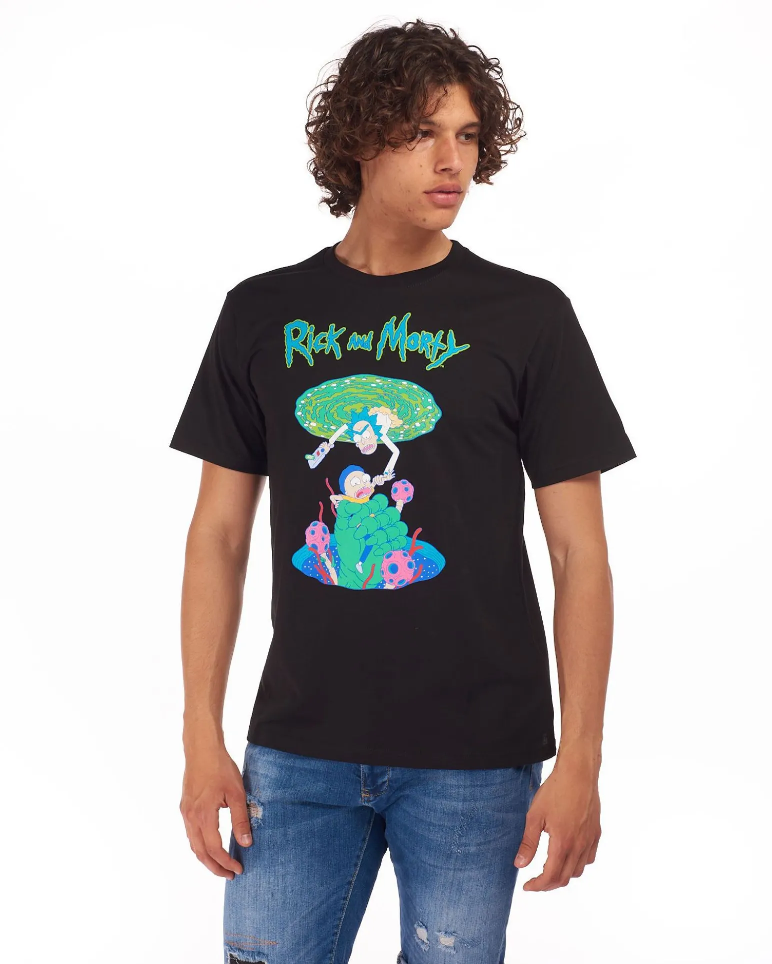 RICK AND MORTY - UOMO TSHIRT MEZZA MANICA