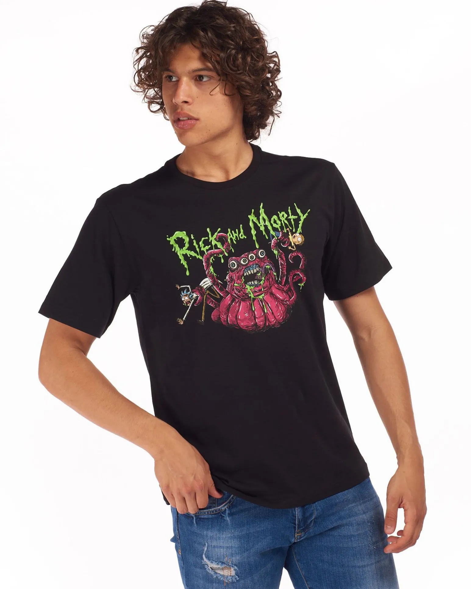 RICK AND MORTY - UOMO TSHIRT MEZZA MANICA