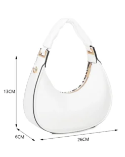 RIFLE - Borsa a spalla animalier beige, tracolla removibile
