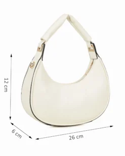 RIFLE - Borsa a spalla beige, tracolla removibile