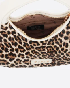 RIFLE - Borsa a spalla leopardata con tracolla removibile