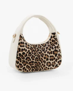 RIFLE - Borsa a spalla leopardata con tracolla removibile