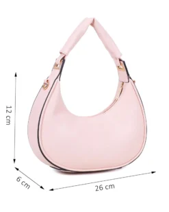 RIFLE - Borsa a spalla nude, tracolla removibile