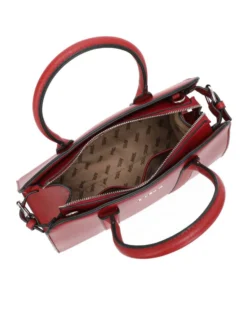 RIFLE - Borsa due manici rubino con tasca posteriore, tracolla removibile