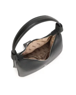 RIFLE - Borsa hobo bag nera con fibbia