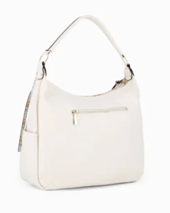 RIFLE - Borsa sacca multicolor effetto intreccio con zip frontali verticali e tasche laterali, tracolla removibile