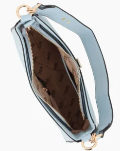 RIFLE - Borsa un manico celeste con logo frontale e borsellino removibile