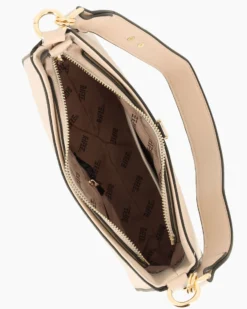 RIFLE - Borsa un manico naturale con logo frontale e borsellino removibile