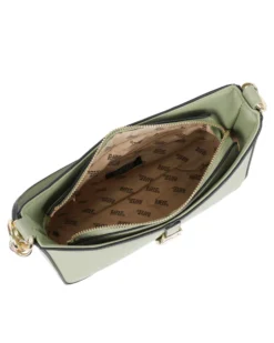 RIFLE - Borsa un manico salvia con logo frontale e borsellino removibile