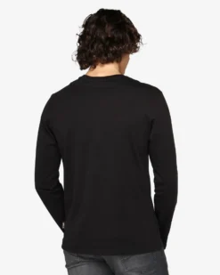 RIFLE - Maglia manica lunga girocollo nera