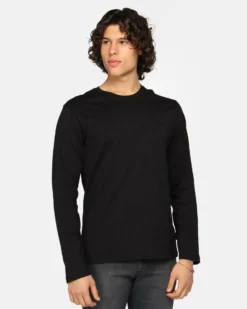 RIFLE - Maglia manica lunga girocollo nera
