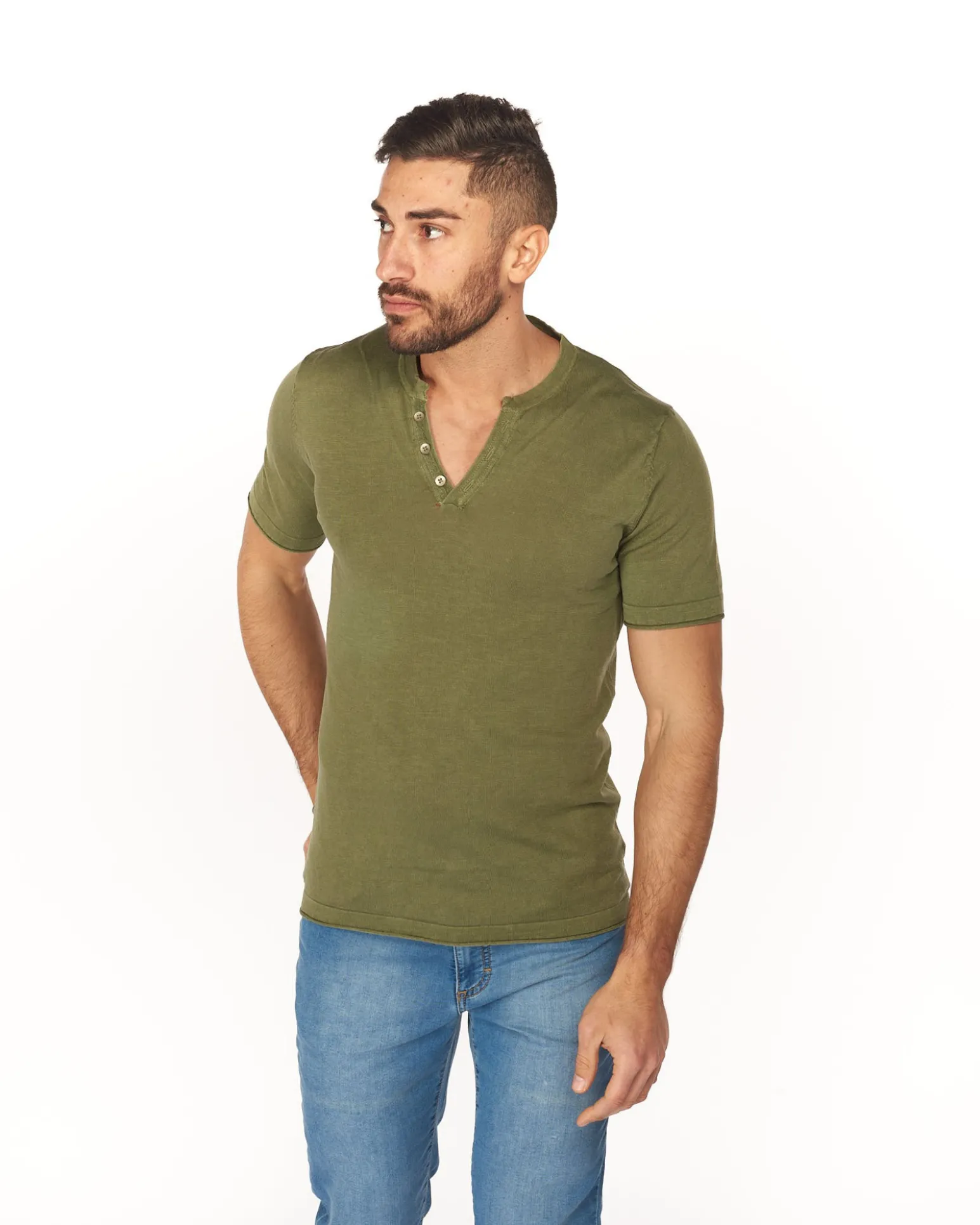 RIFLE - MAGLIA MANICA LUNGA SERAFINO STONE WASH