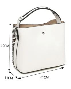 RIFLE - Minibag animalier con tre scomparti principali e dettaglio catenina, tracolla removibile