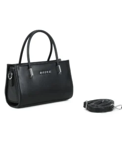 RIFLE - Minibag due manici nera con tracolla removibile