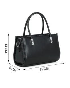 RIFLE - Minibag due manici nera con tracolla removibile
