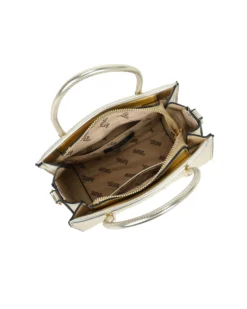 RIFLE - Minibag due manici platino con tracolla removibile