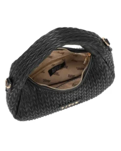 RIFLE - Minibag nero trapuntata con tracolla removibile
