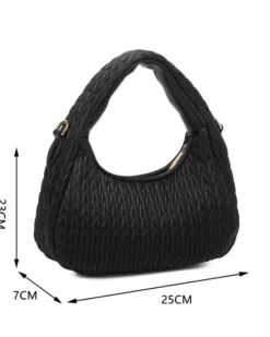 RIFLE - Minibag nero trapuntata con tracolla removibile