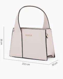 RIFLE - Minibag nude ad un manico , tracolla removibile
