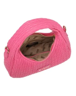RIFLE - Minibag rosa trapuntata con tracolla removibile