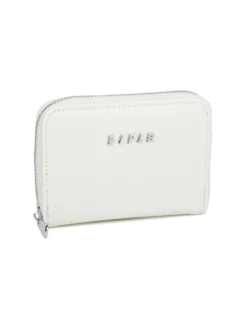 RIFLE - Portacarte bianco con chiusura a zip