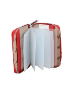 RIFLE - Portacarte rosso con chiusura a zip