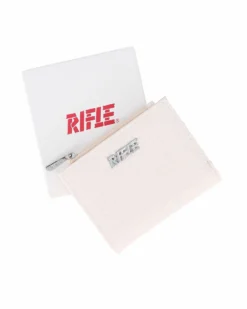 RIFLE - Portafoglio beige da donna con logo