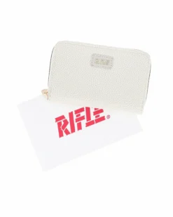 RIFLE - Portafoglio bianco con tasca portamonete