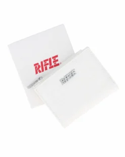 RIFLE - Portafoglio bianco da donna con logo