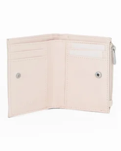 RIFLE - Portafoglio donna beige con logo frontale