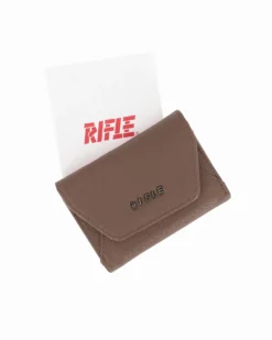 RIFLE - Portafoglio terra da donna con logo