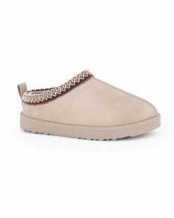 RIFLE - Sabot beige con pelliccia interna