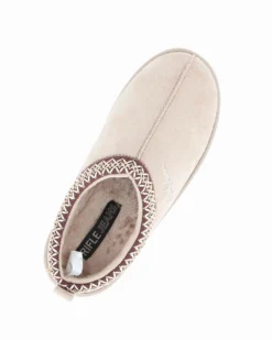 RIFLE - Sabot beige con pelliccia interna