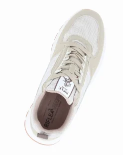RIFLE - Scarpa beige da uomo con lacci