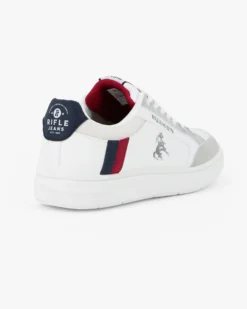 RIFLE - Scarpa bianca da uomo con lacci