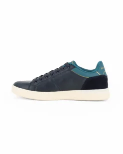 RIFLE - Scarpa blu con lacci e inserto scamosciato