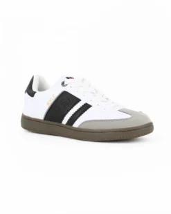 RIFLE - Scarpa sneakers bianca e nera da uomo con lacci