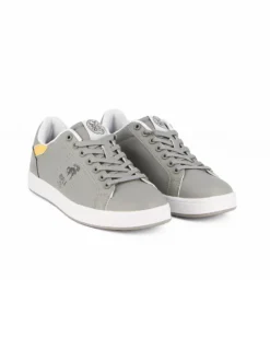 RIFLE - Sneaker grigia con inserti gialli