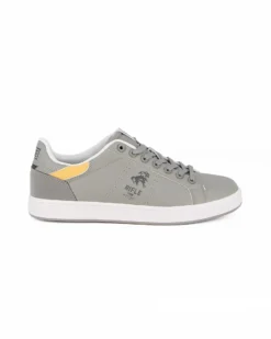 RIFLE - Sneaker grigia con inserti gialli