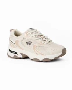 RIFLE - Sneakers beige da uomo con lacci