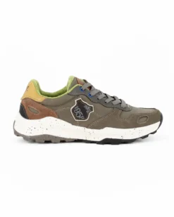 RIFLE - Sneakers beige da uomo con lacci