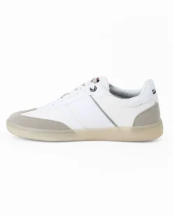 RIFLE - Sneakers bianca con lacci e logo laterale