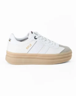 RIFLE - Sneakers bianca da donna con lacci