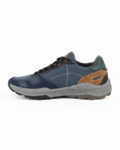 RIFLE - Sneakers blu da uomo con lacci