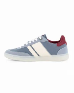 RIFLE - Sneakers celeste con lacci e logo laterale